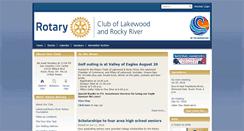 Desktop Screenshot of lakewoodrockyriverrotary.org