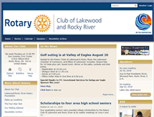 Tablet Screenshot of lakewoodrockyriverrotary.org